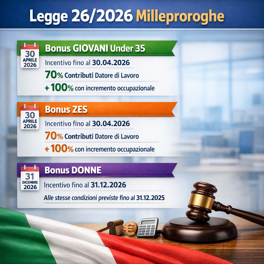 Agevolazioni 2026